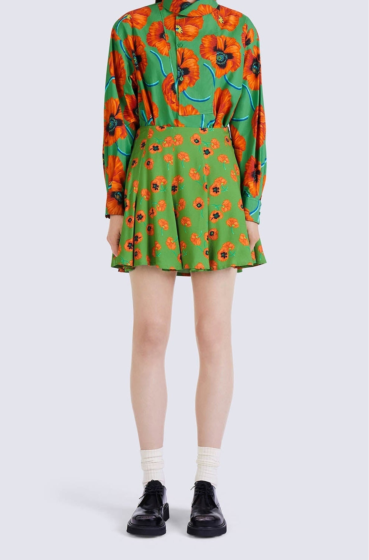 Printed Blouse Long Sleeves