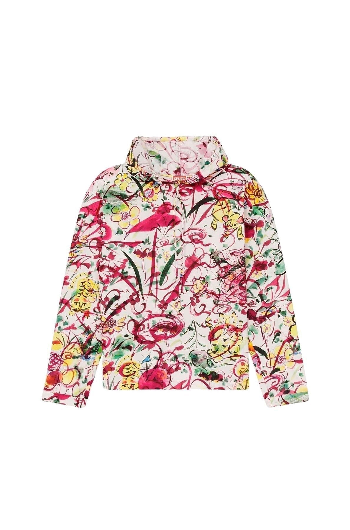Printed Hoodie Top