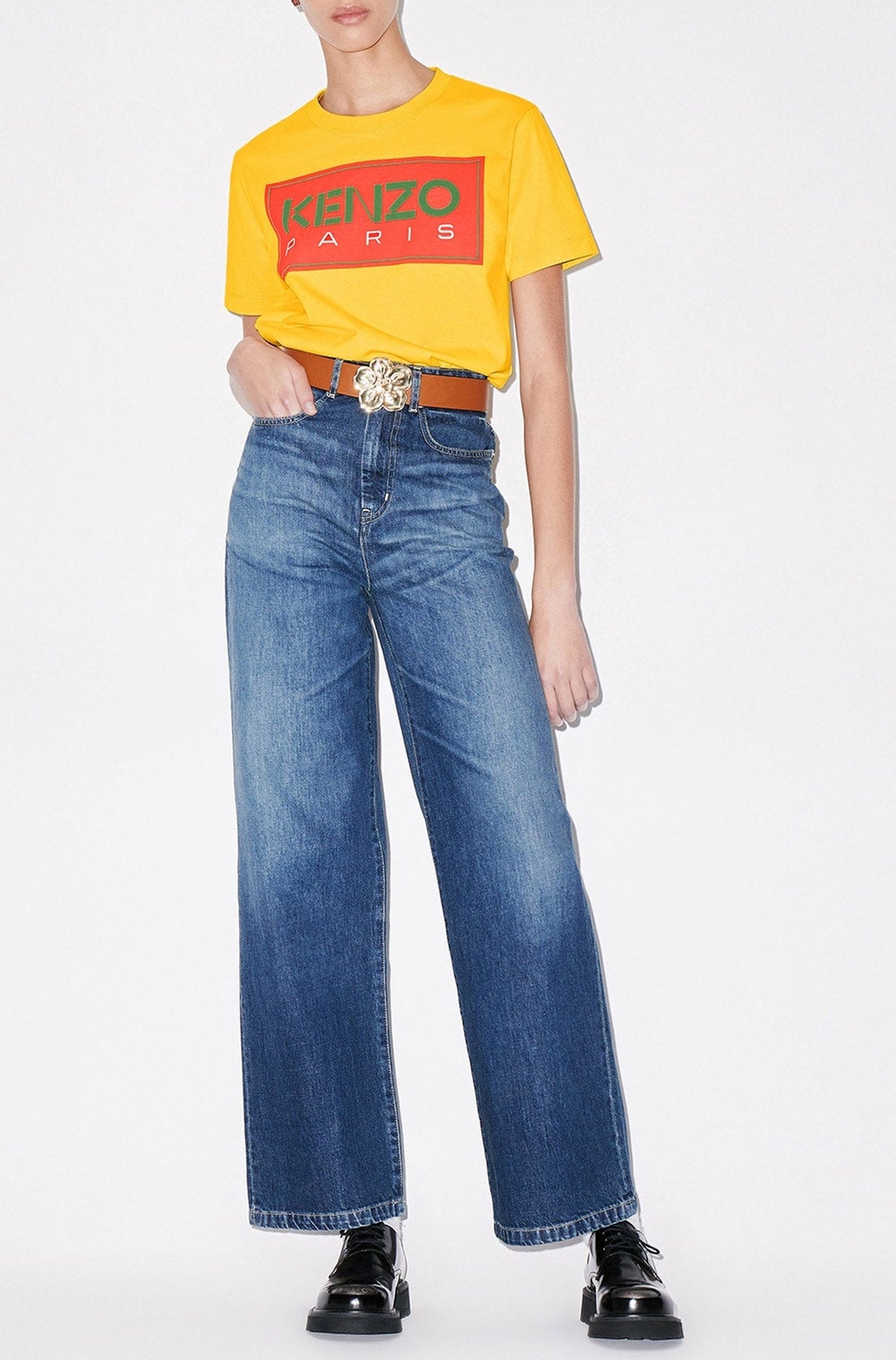 T-shirt loose Kenzo Paris - Golden Yellow