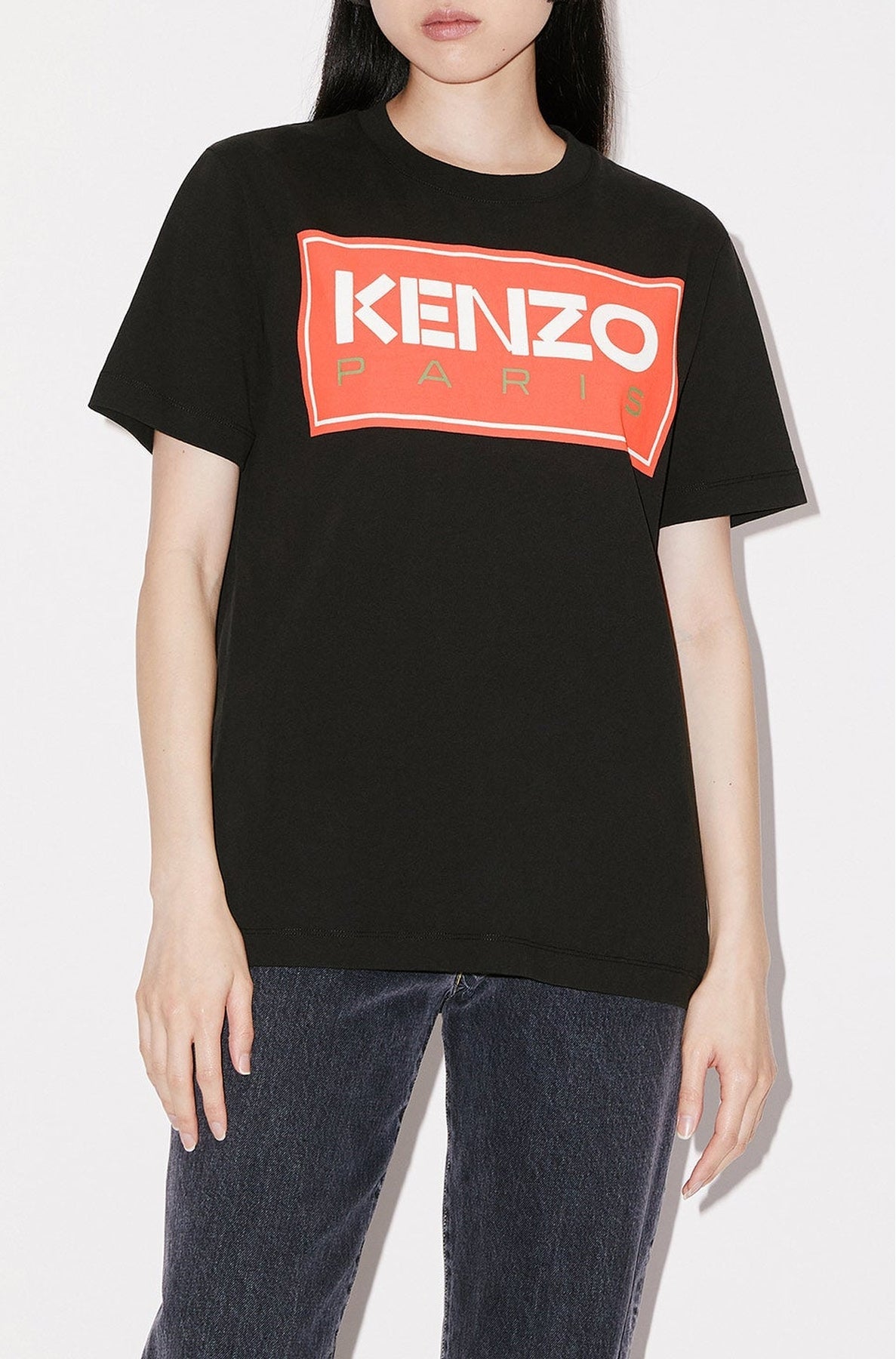 T-shirt ample "Kenzo Paris" - Black
