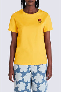 T-shirt brodé "Boke Flower" - Golden Yellow