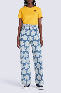 T-shirt brodé "Boke Flower" - Golden Yellow