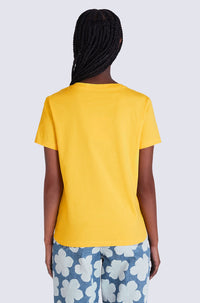 T-shirt brodé "Boke Flower" - Golden Yellow