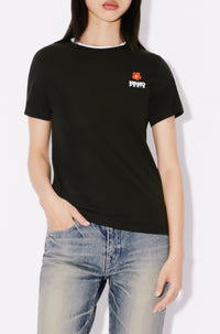 Boke Flower embroidered T-shirt - Black