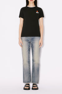 Boke Flower embroidered T-shirt - Black