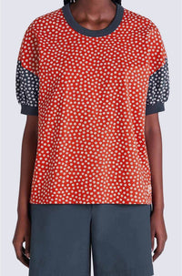 T-shirt Sakura Flower - Medium Red