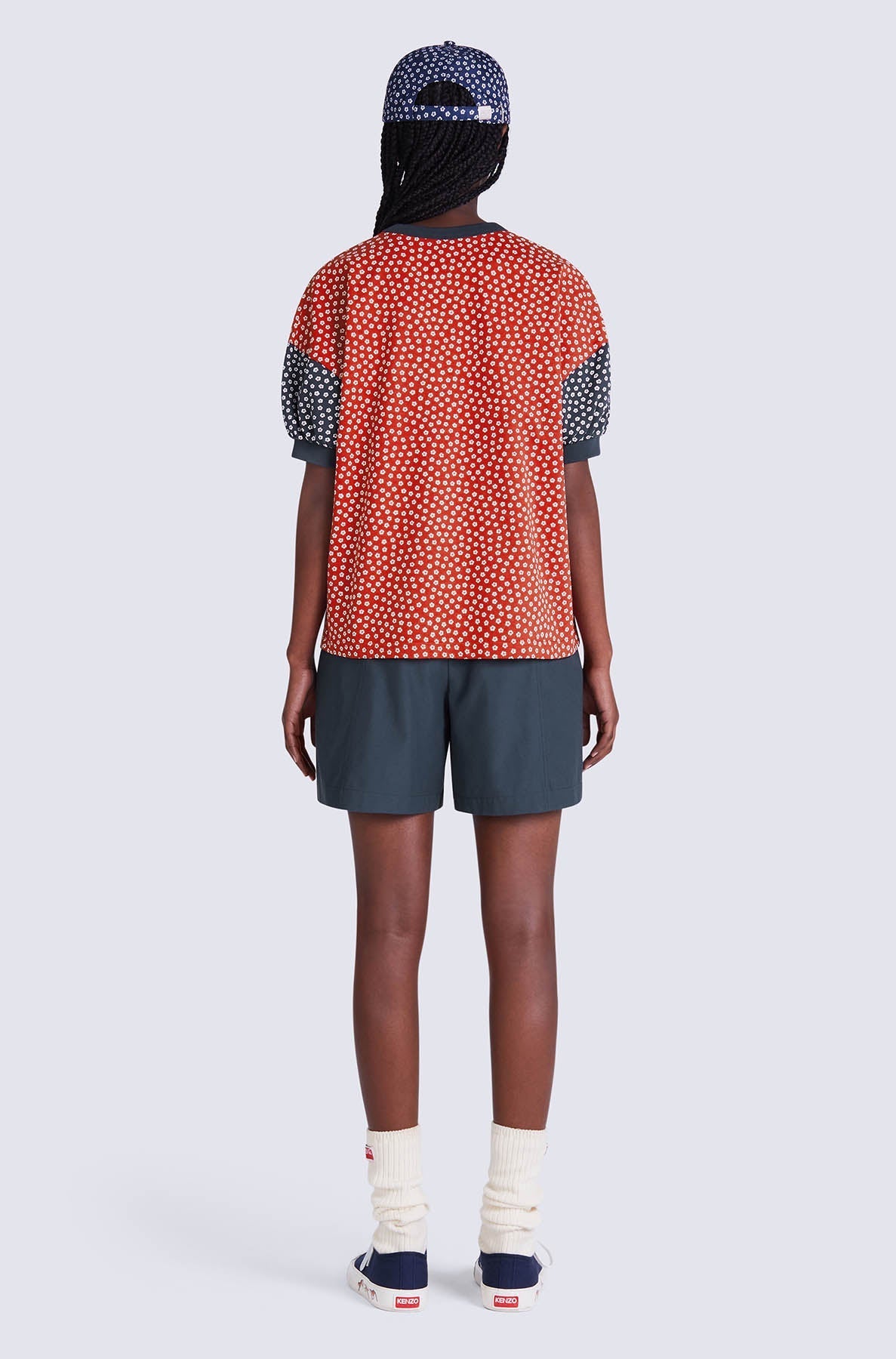 T-shirt Sakura Flower - Medium Red
