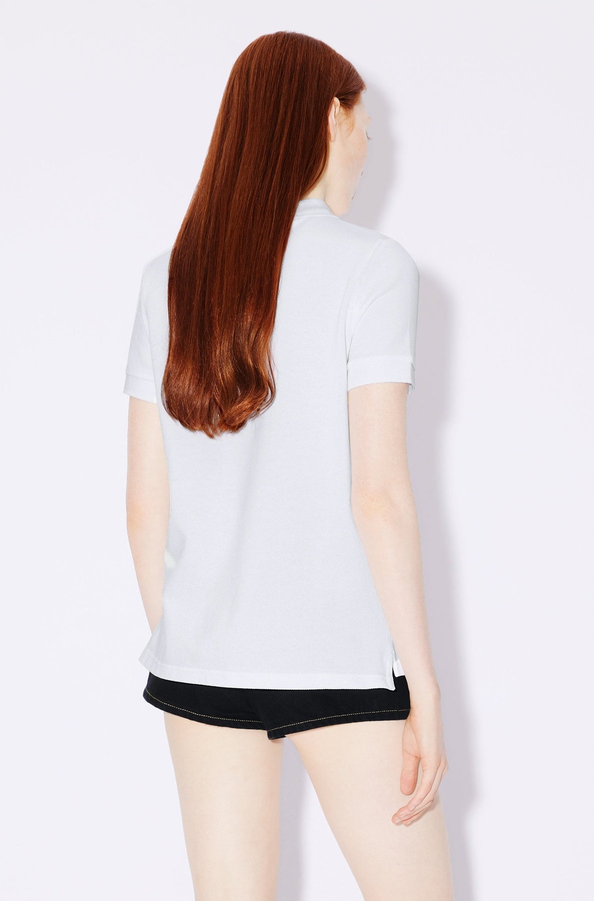 Boke Flower embroidered polo shirt - White