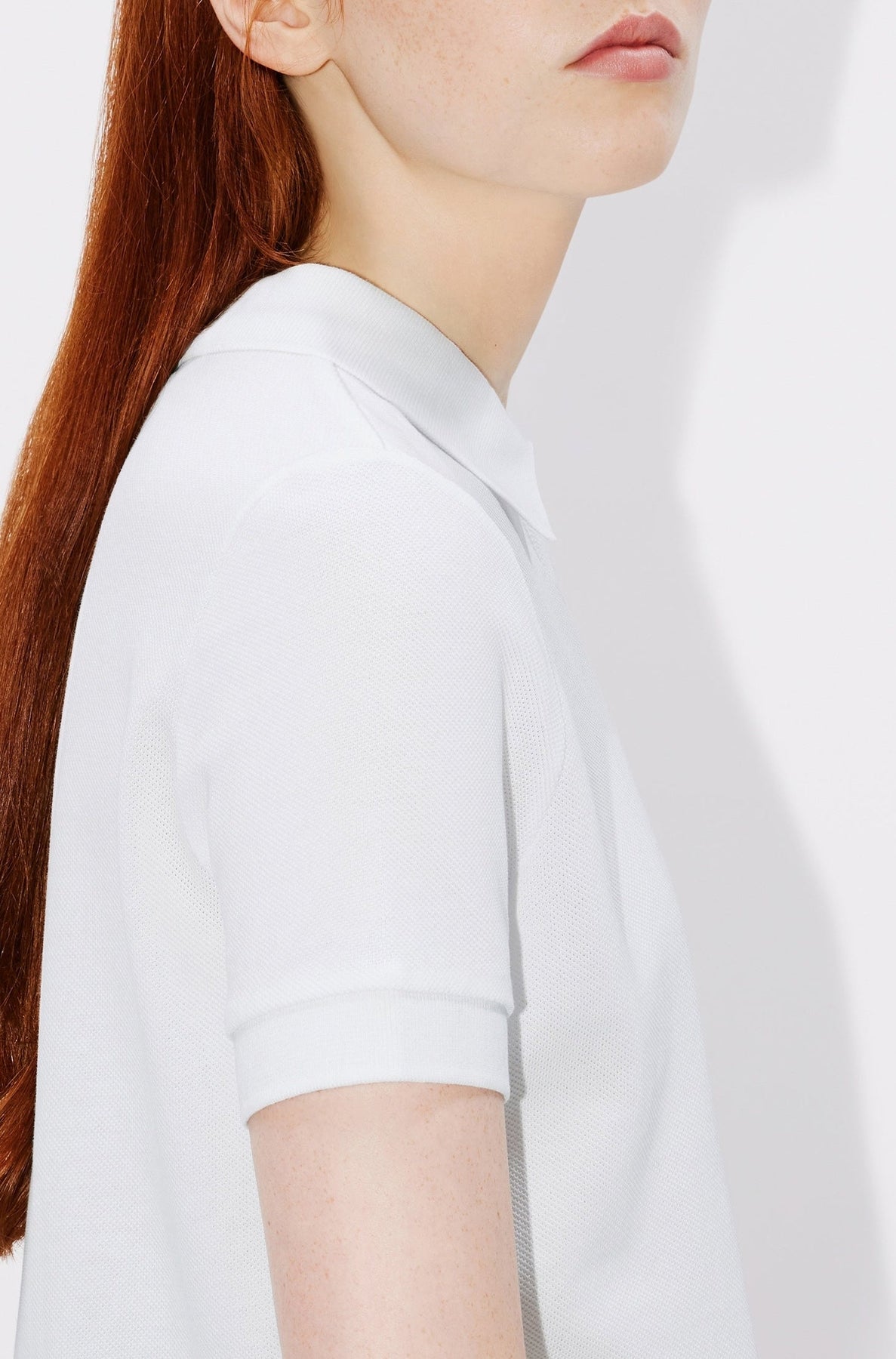 Boke Flower embroidered polo shirt - White