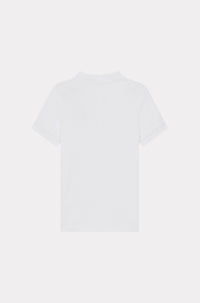 Boke Flower embroidered polo shirt - White