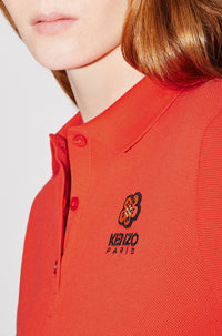 Polo brodé "Boke Flower" - Medium Red