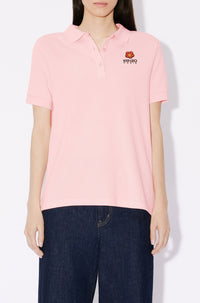 Boke Flower embroidered polo shirt - Faded Pink