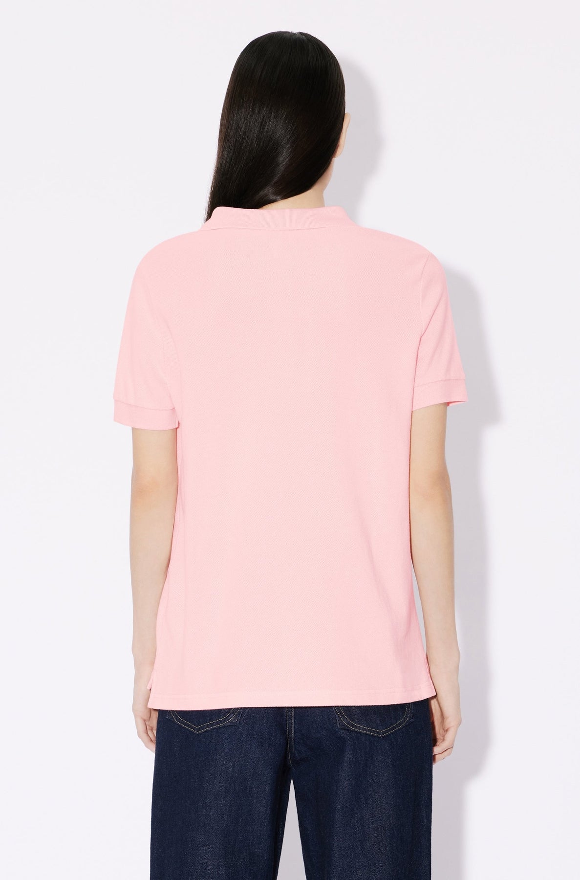 Boke Flower embroidered polo shirt - Faded Pink