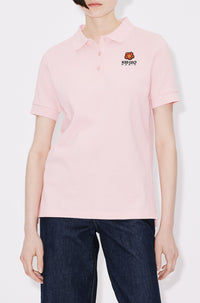 Boke Flower embroidered polo shirt - Faded Pink