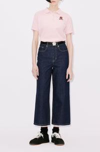 Boke Flower embroidered polo shirt - Faded Pink