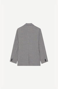 Blazer à carreaux en laine - Sky Blue