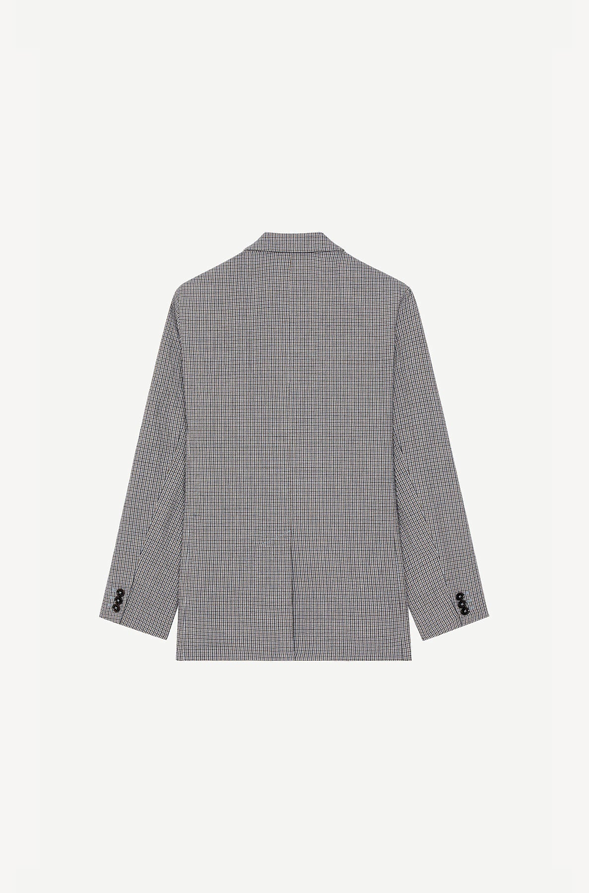 Blazer à carreaux en laine - Sky Blue