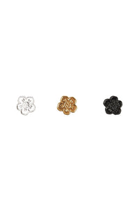 Lot de 3 pin's 'BOKE FLOWER' - Multicolor