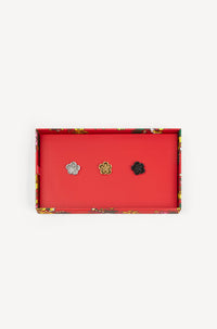 Lot de 3 pin's 'BOKE FLOWER' - Multicolor