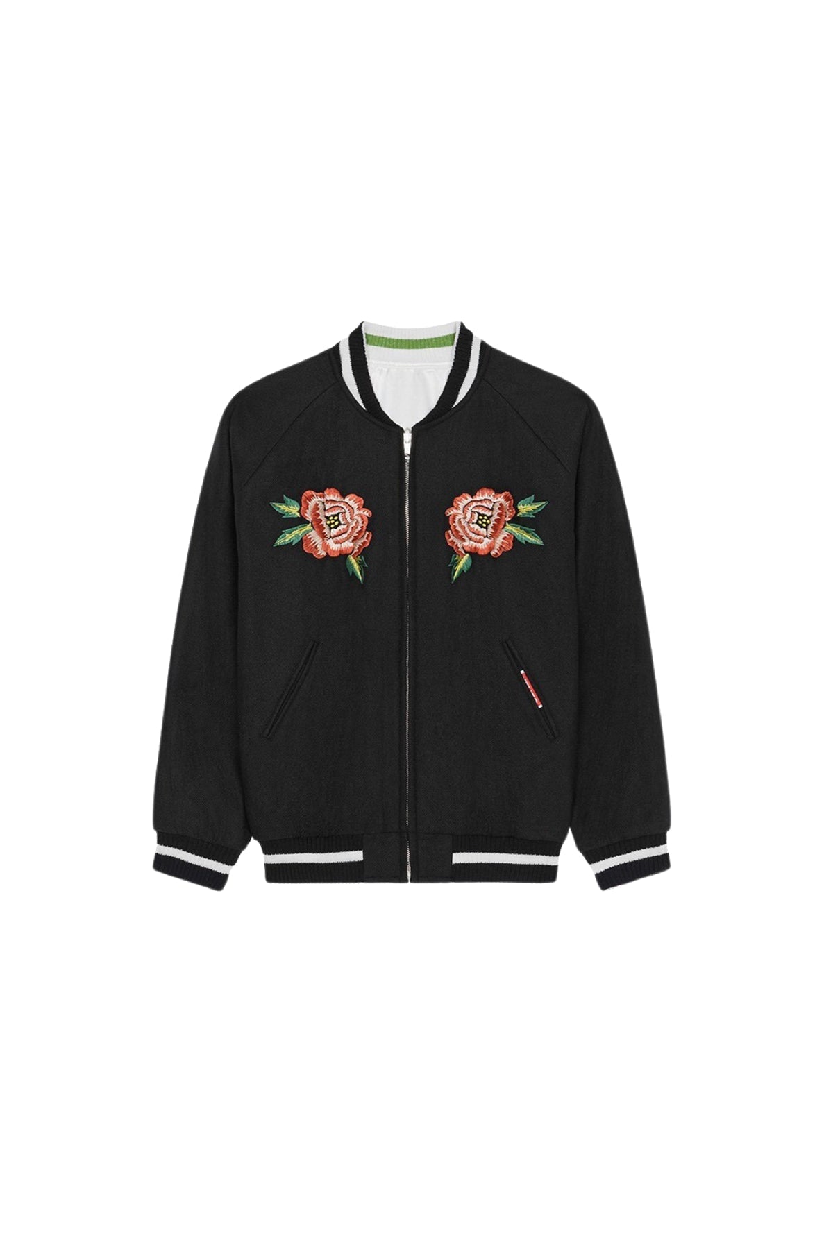 Bomber réversible France Japan en laine - Black