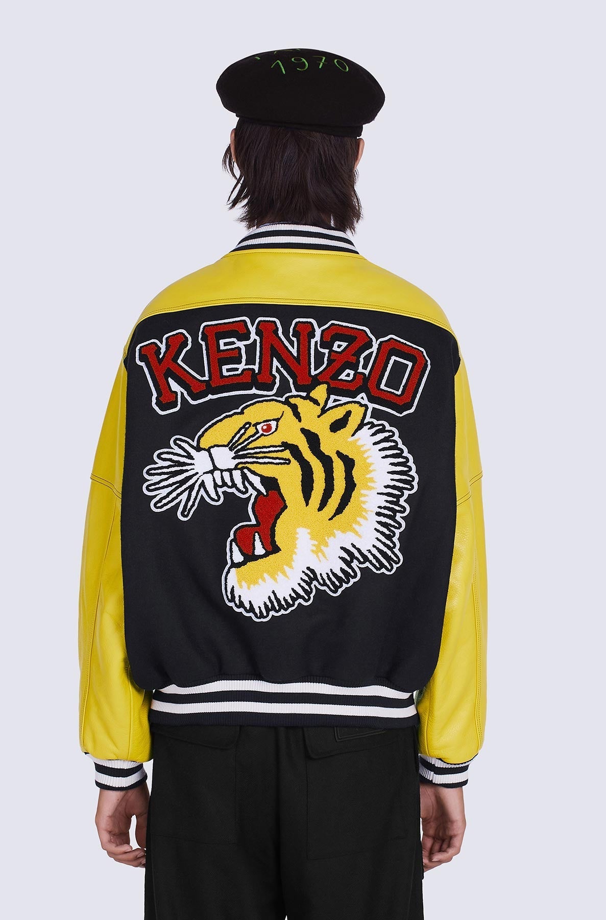 Blouson Tiger Varsity en laine - Midnight Blue