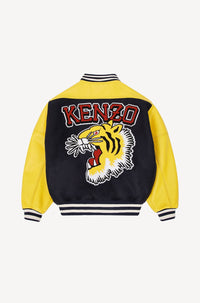 Blouson Tiger Varsity en laine - Midnight Blue