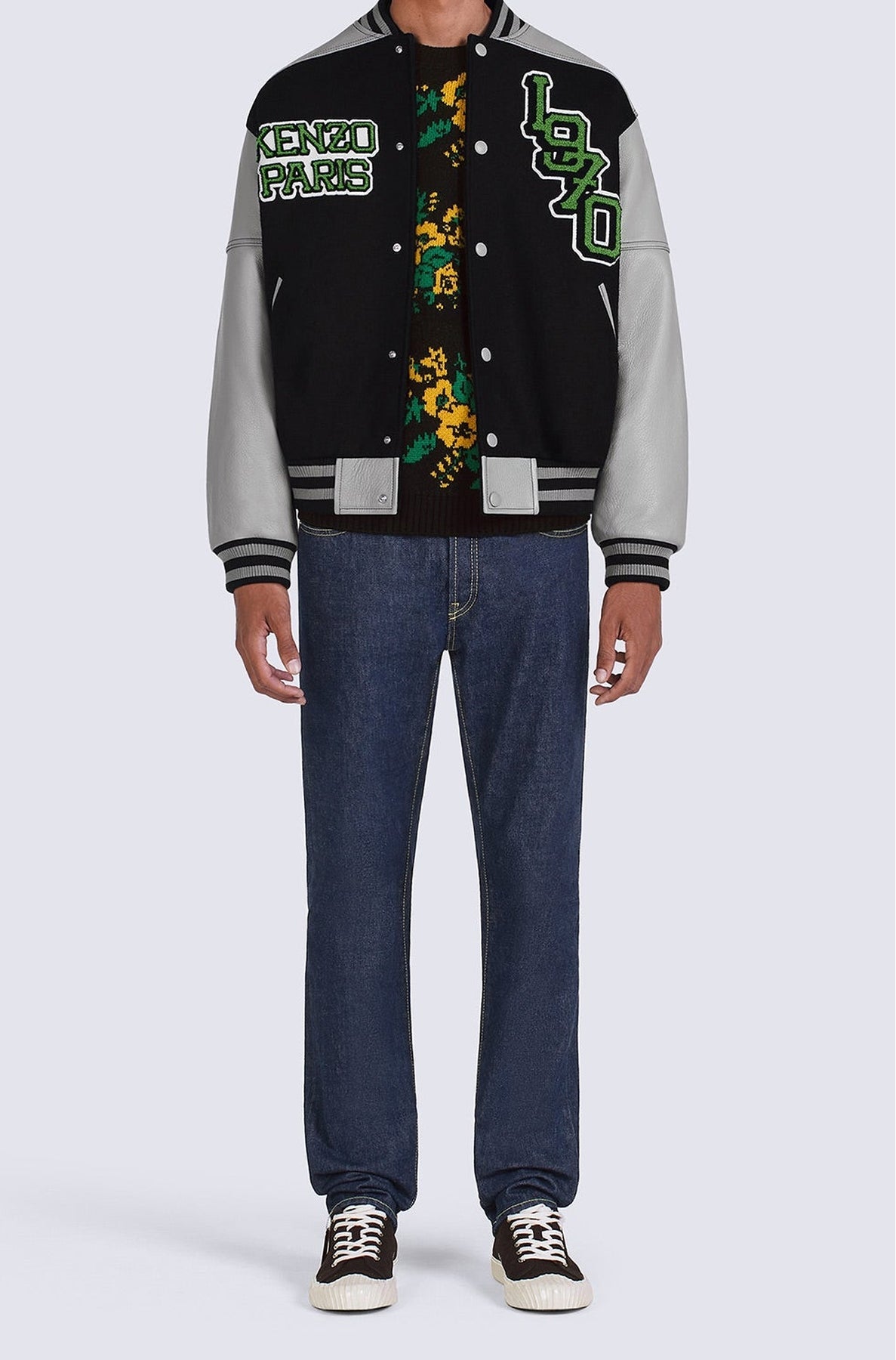 Blouson Tiger Varsity en laine - Black