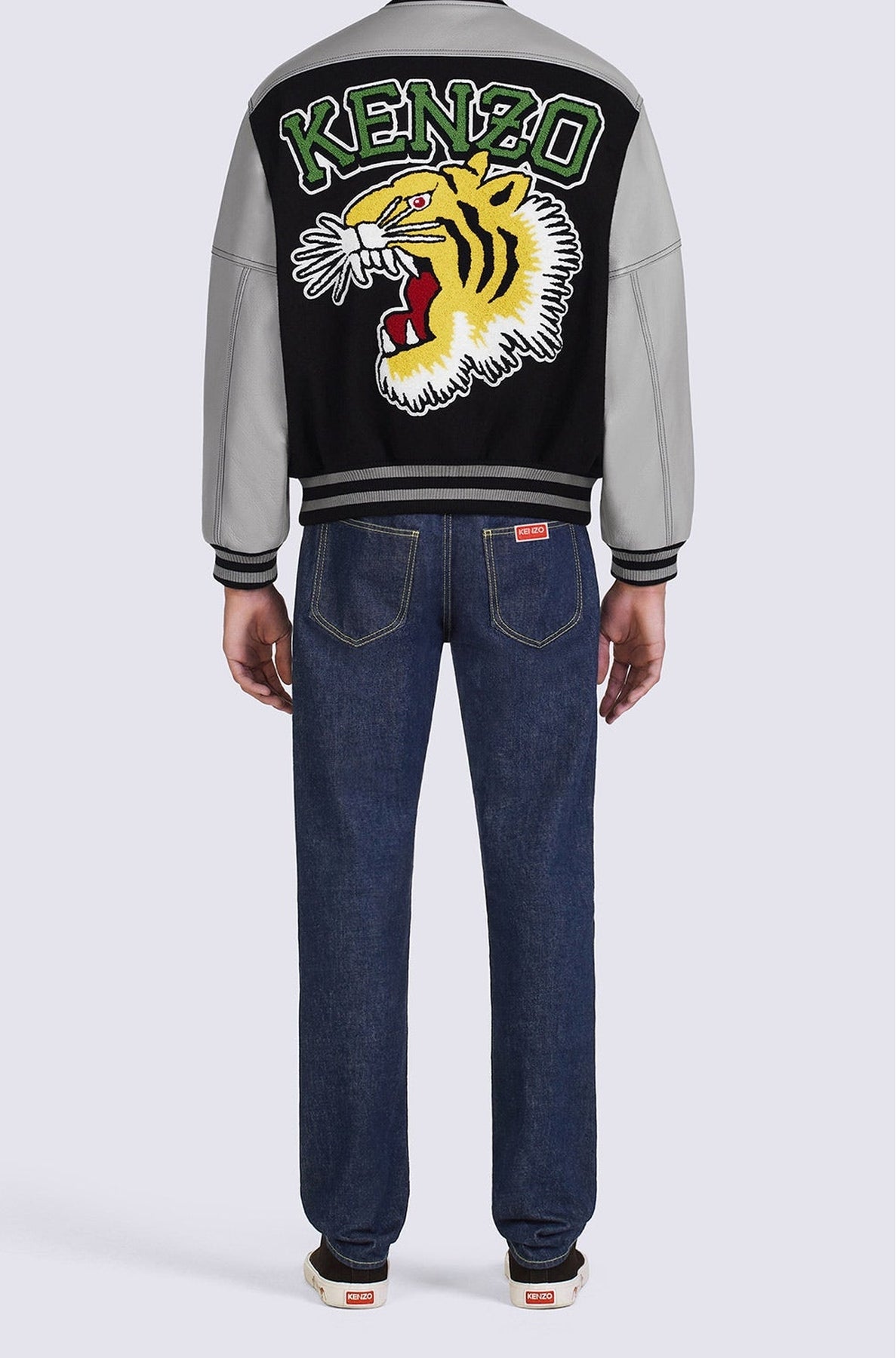 Blouson Tiger Varsity en laine - Black