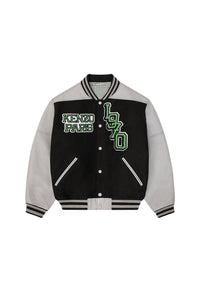 Blouson Tiger Varsity en laine - Black