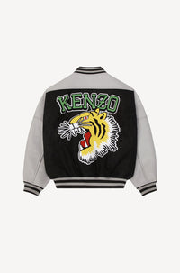 Blouson Tiger Varsity en laine - Black