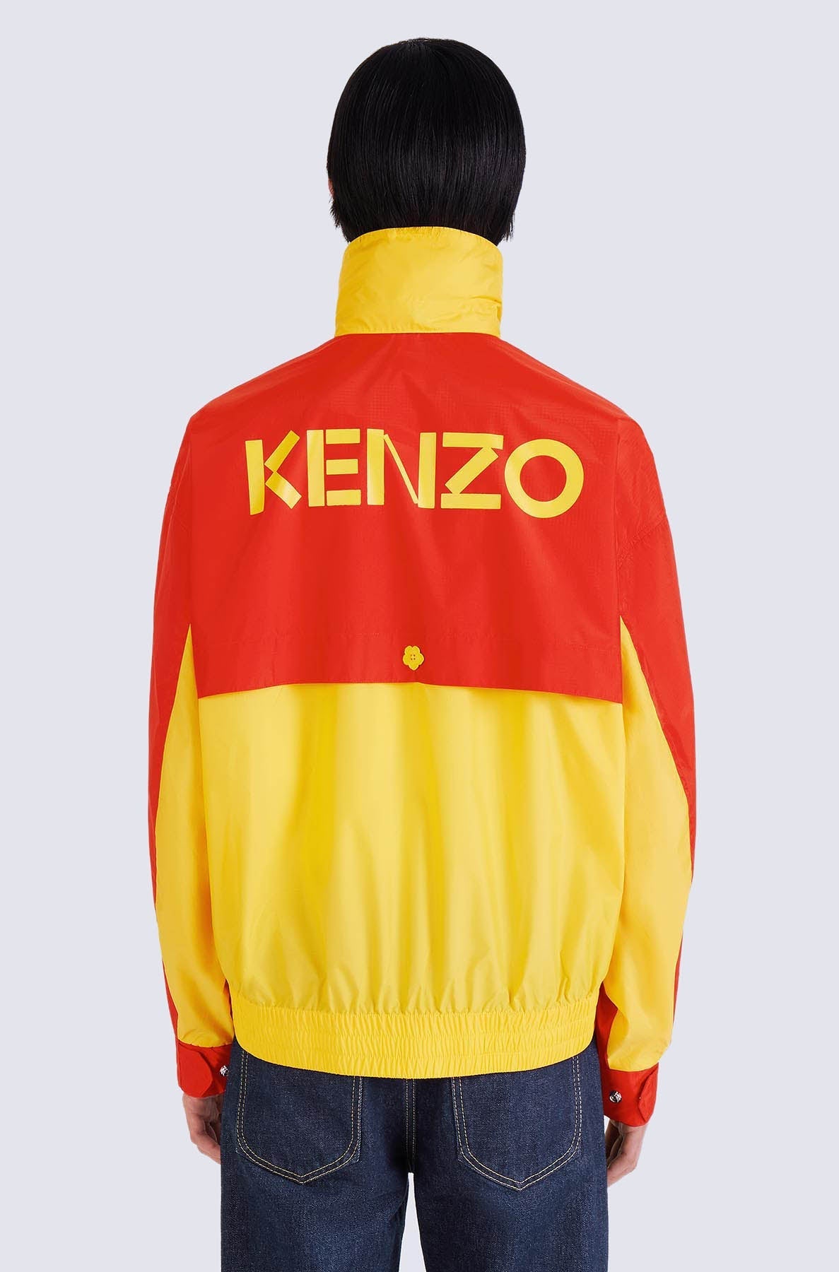 Windbreaker with stand-up collar - Golden Yellow