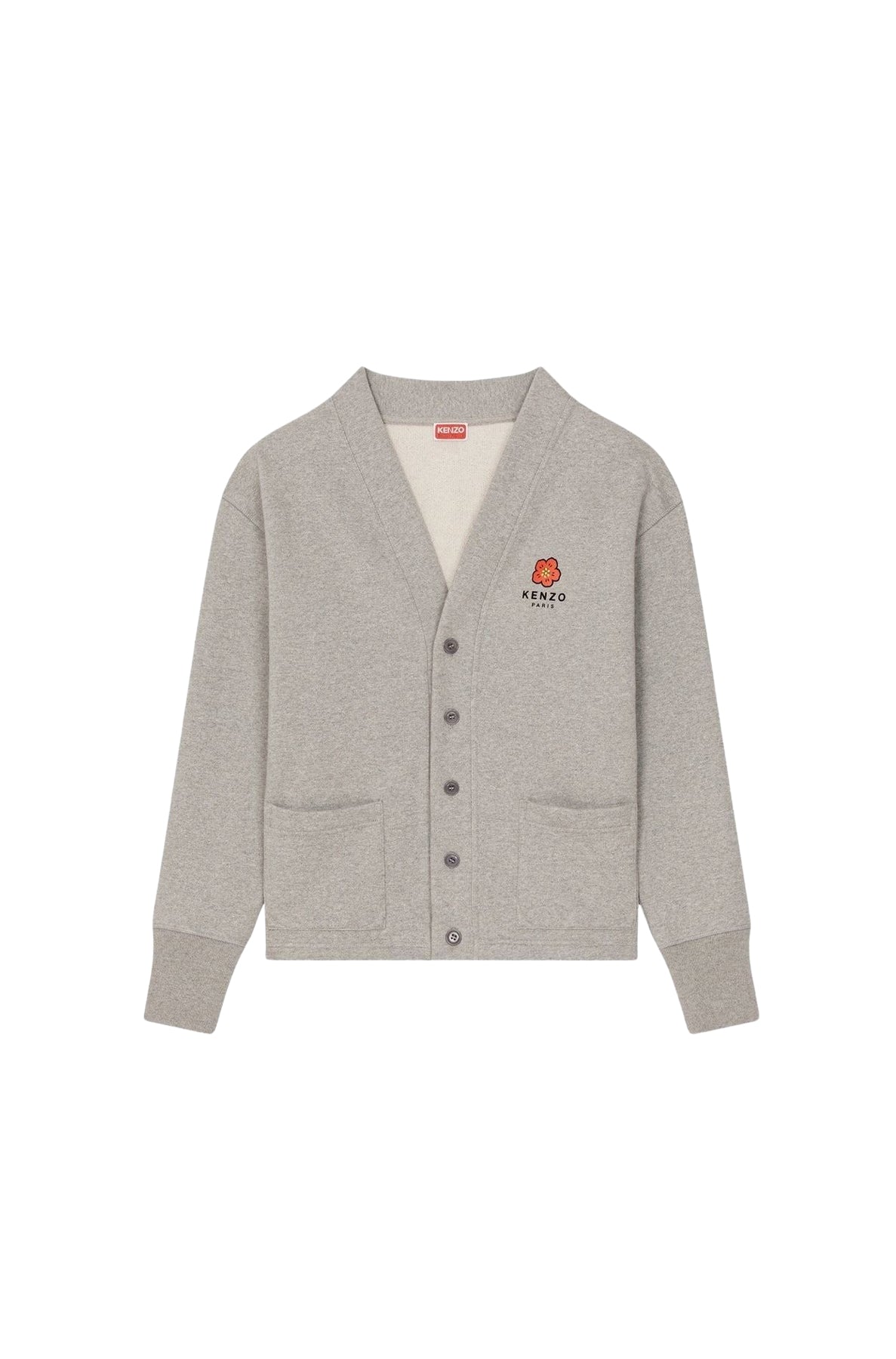 Cardigan Boke Flower - Pearl Grey