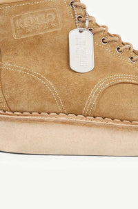 Bottines Kenzo Yama en cuir - Beige