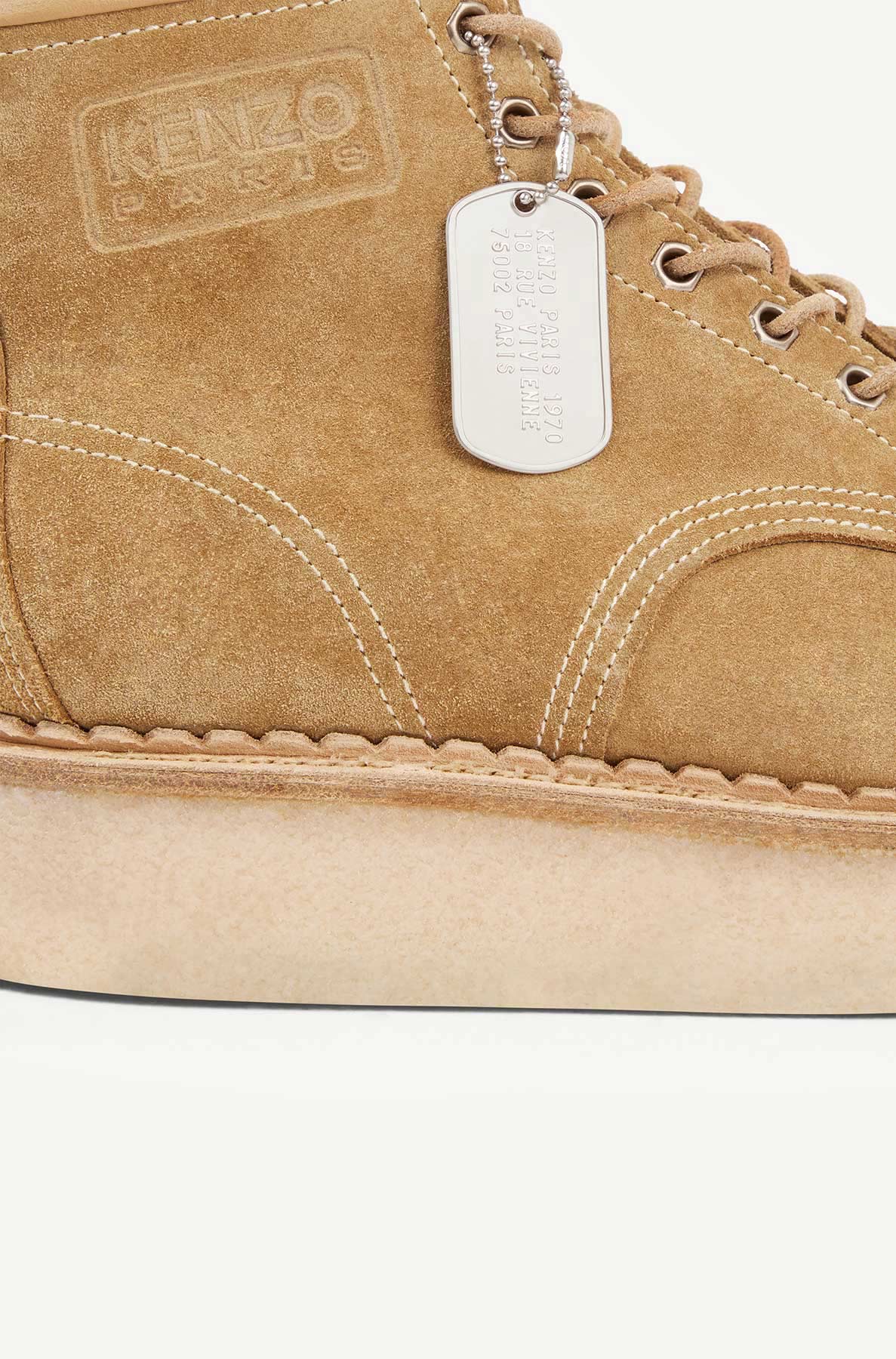 Bottines Kenzo Yama en cuir - Beige