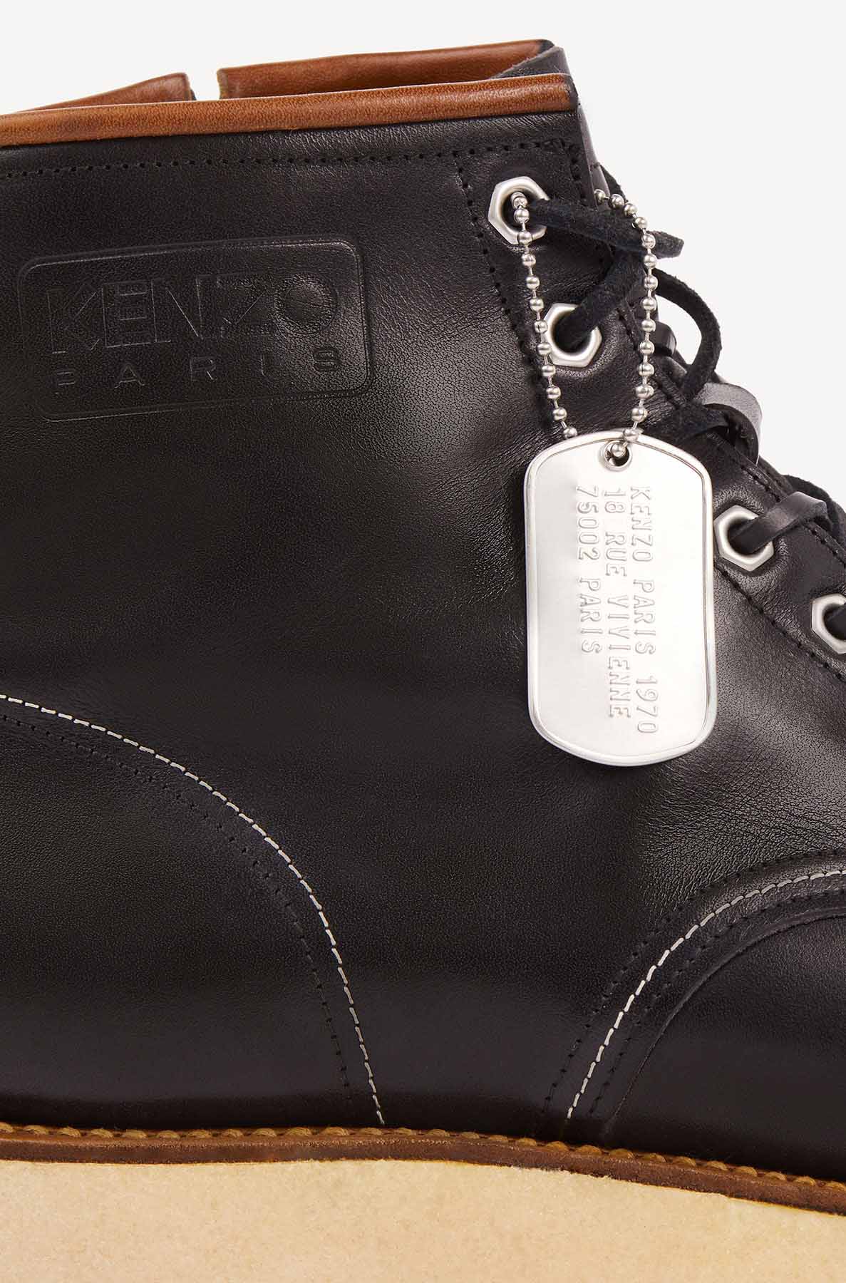 Bottines Kenzo Yama en cuir - Black
