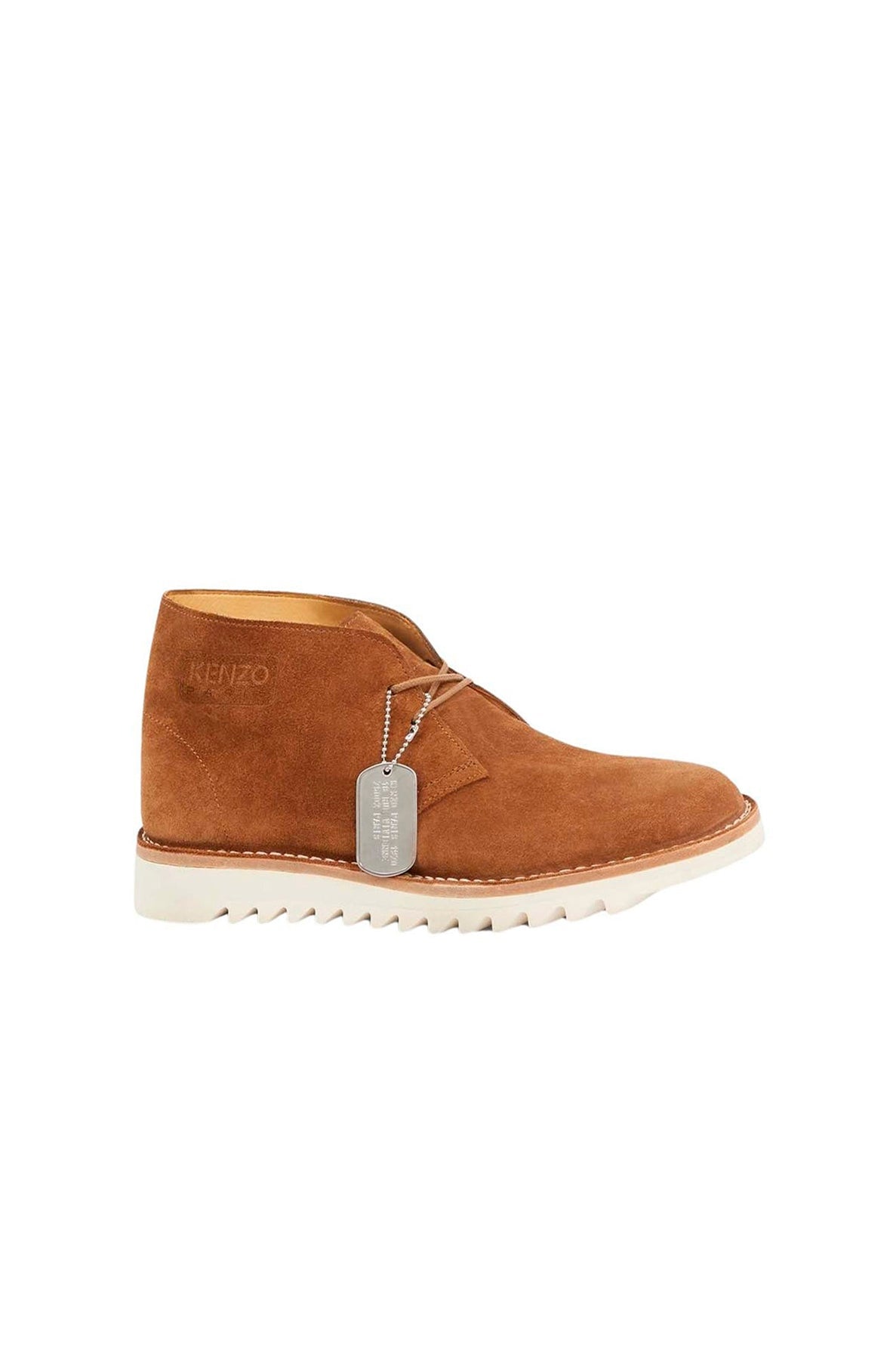 Bottines Kenzo Wave en cuir - Dark Camel
