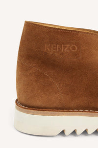 Bottines Kenzo Wave en cuir - Dark Camel