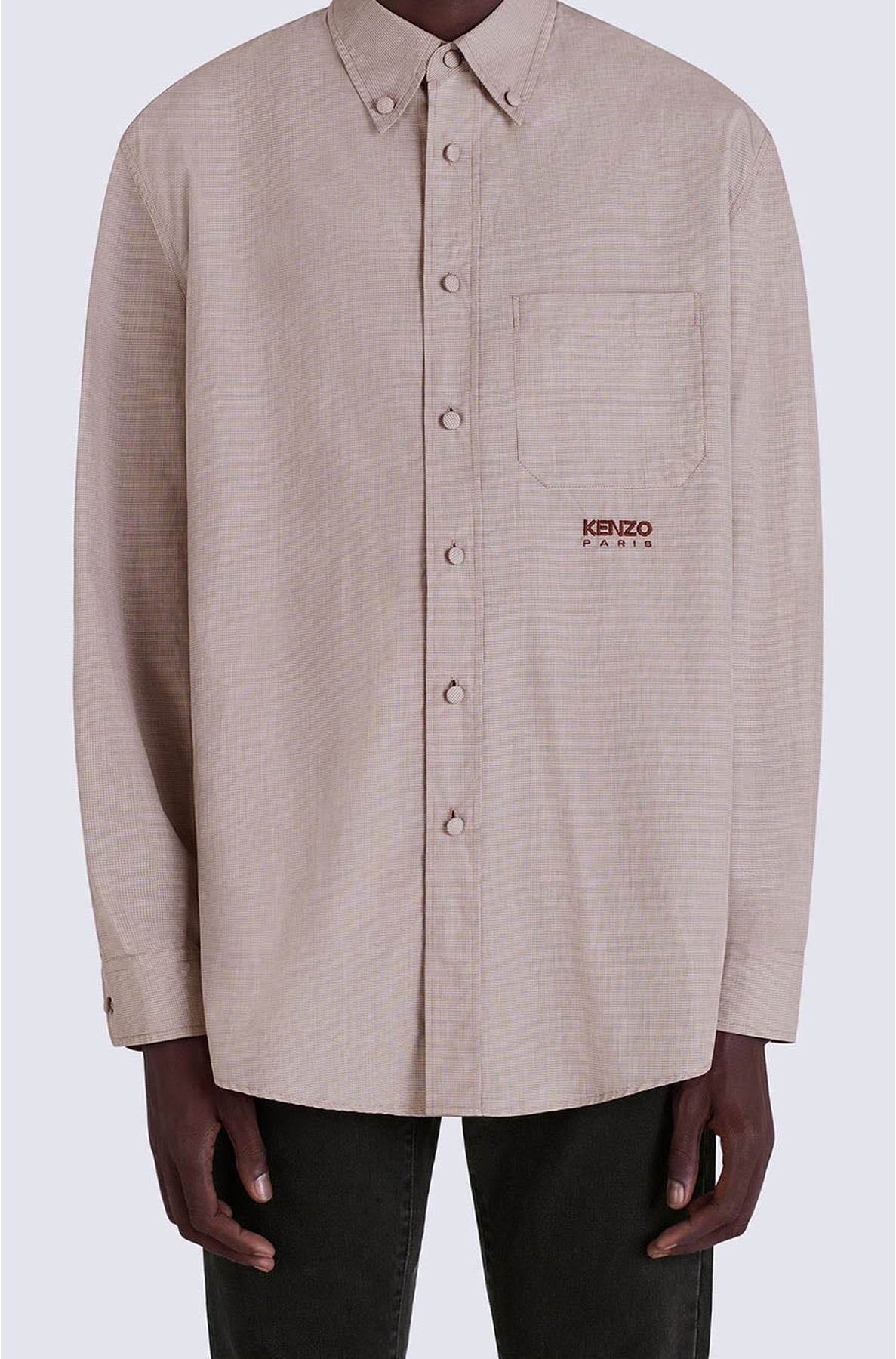 Chemise à poche plaquée - Bordeaux