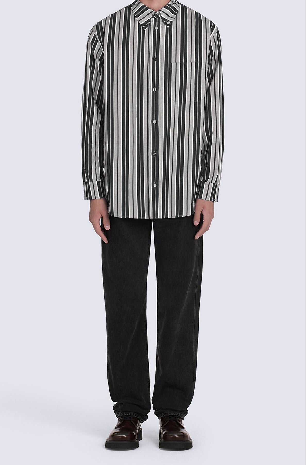 Chemise casual imprimée - Middle Grey
