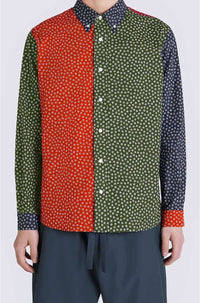 Sakura Flower casual shirt - Dark Khaki