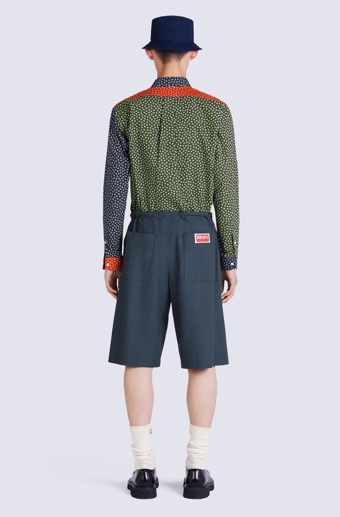 Sakura Flower casual shirt - Dark Khaki