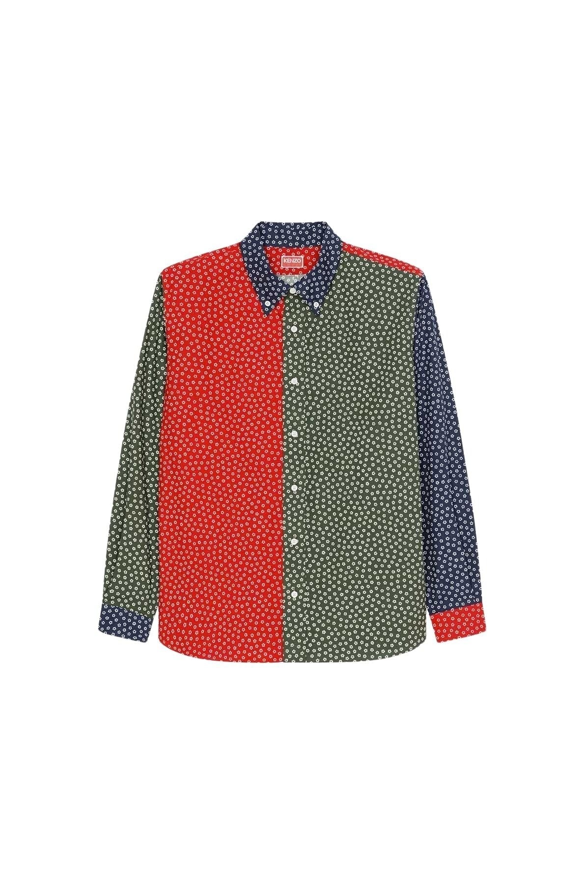 Sakura Flower casual shirt - Dark Khaki