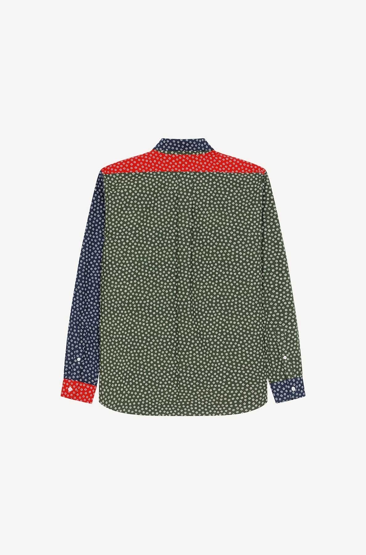 Sakura Flower casual shirt - Dark Khaki