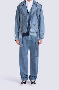 Veste denim biker - Blue