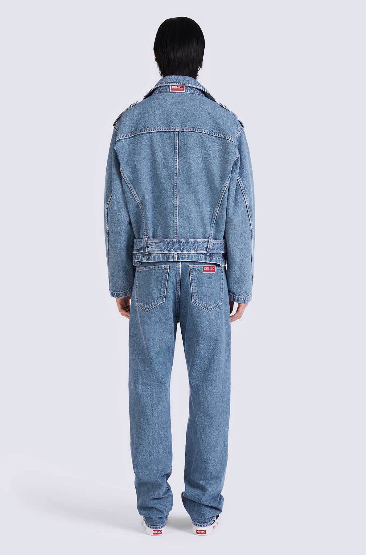 Veste denim biker - Blue