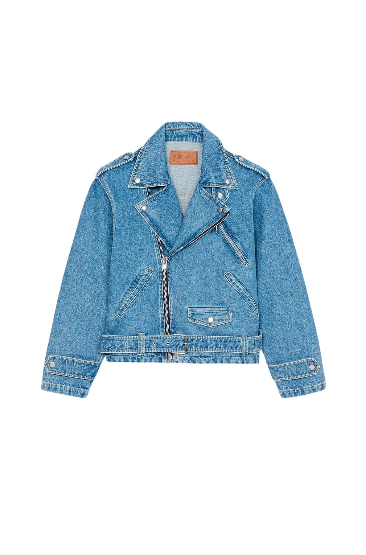 Veste denim biker - Blue