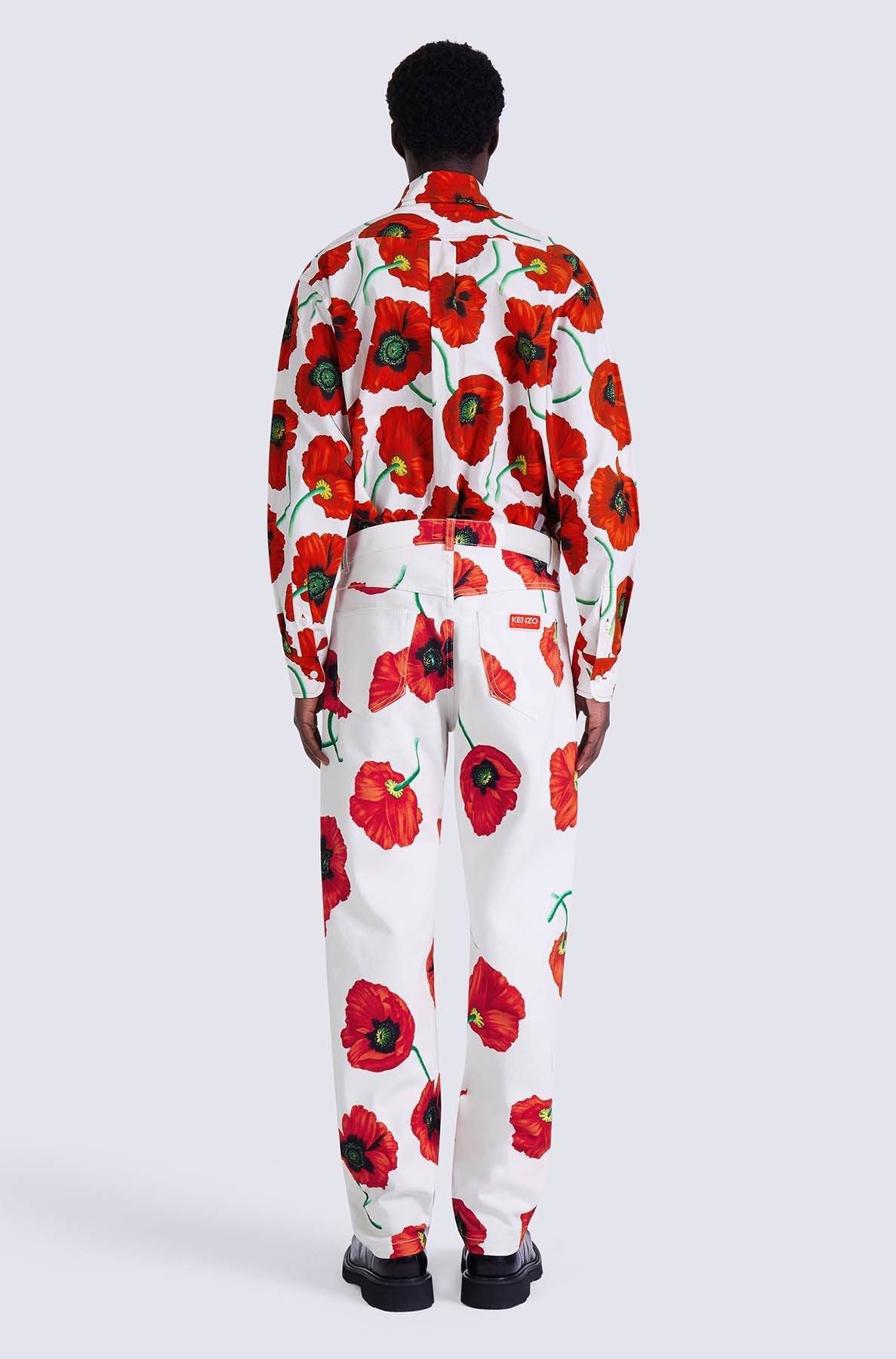 Jean loose Botan - White
