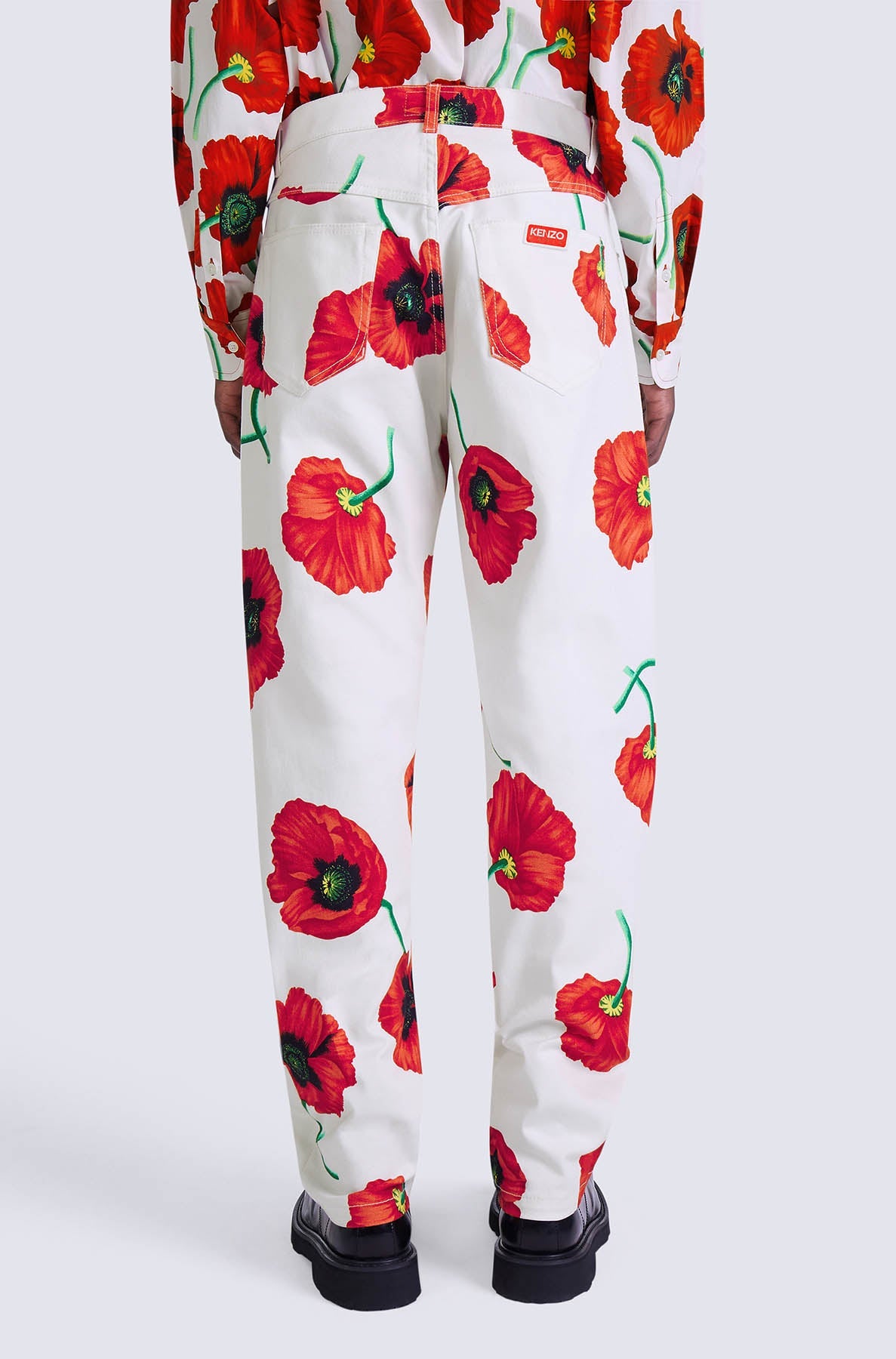 Jean loose Botan - White