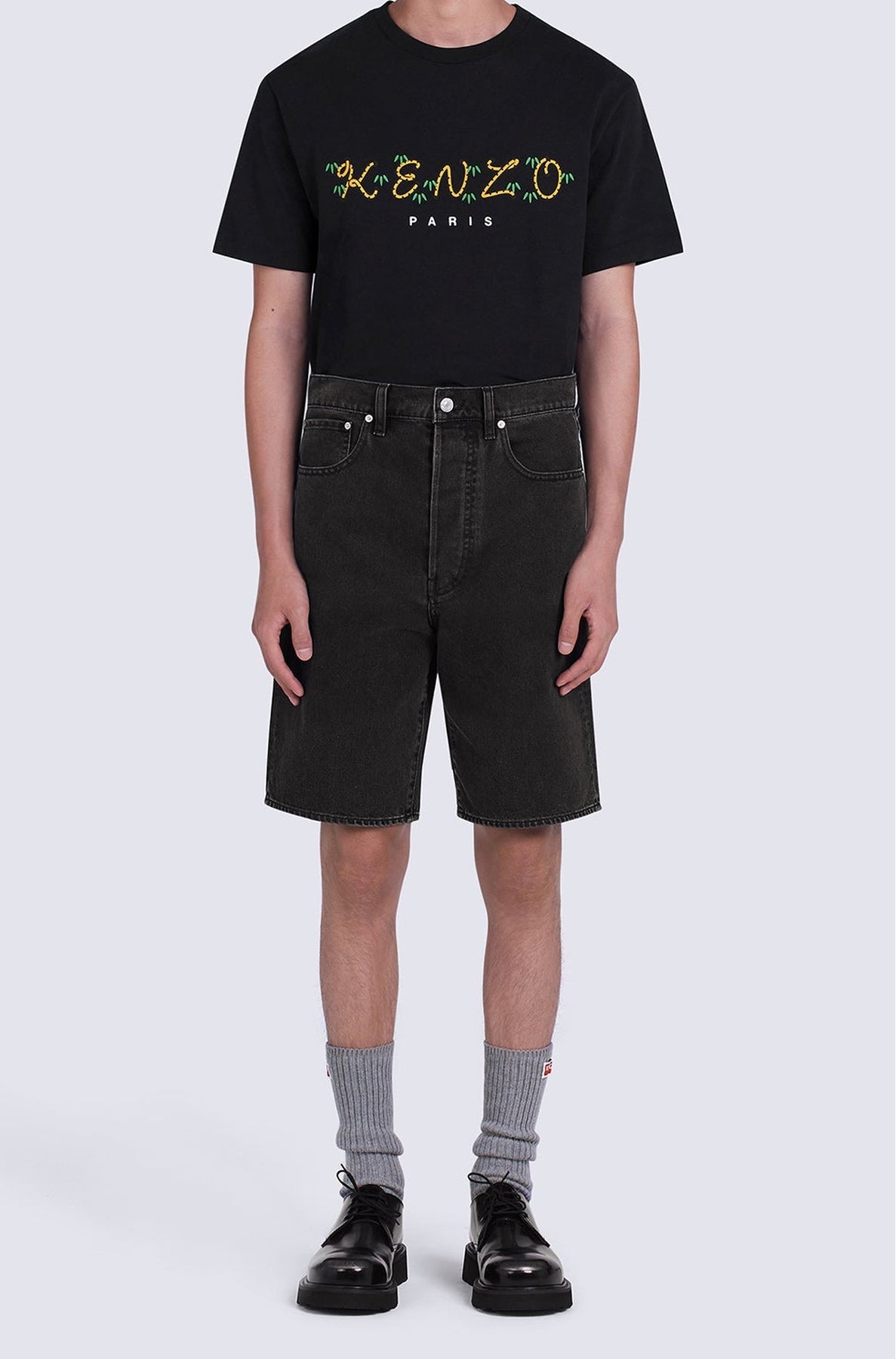 Short denim Himawari - Black