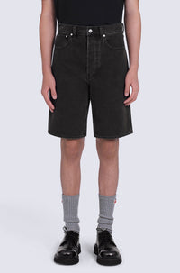 Short denim Himawari - Black
